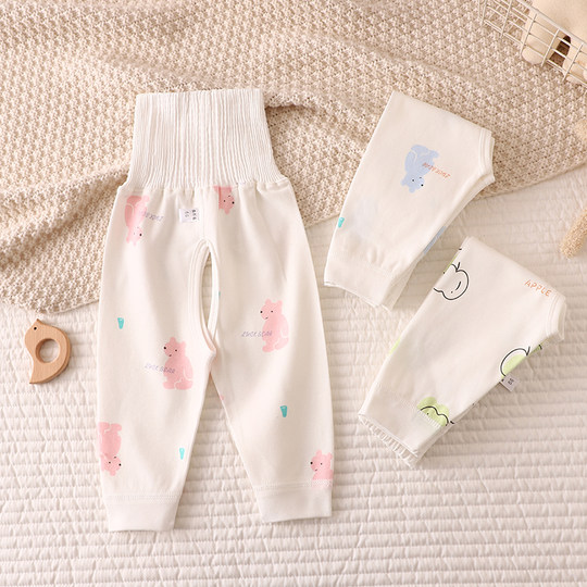 Pure cotton belly protection warm autumn pants pure cotton high waist leggings