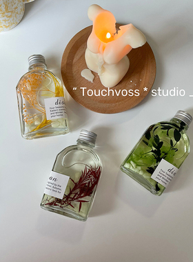 TOUCHVOSS 高级感法式ins精油香薰装饰夜光香薰干花藤条清新空气