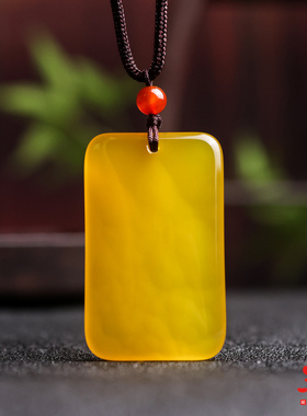 玉髓平安无事牌吊坠珠宝玛瑙