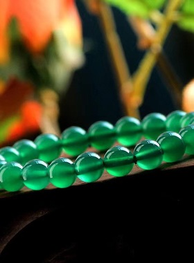 天然绿玛瑙手串手链礼物