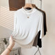 Silk Neck Guard Half Turtle Collar Pajamas Thin Quarter Sleeves
