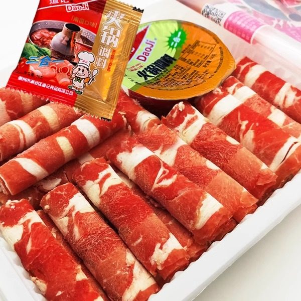 道记牛肉片涮肥牛潮汕潮安冷冻新鲜火锅牛肉卷400g赠调料新货上市 - 图1