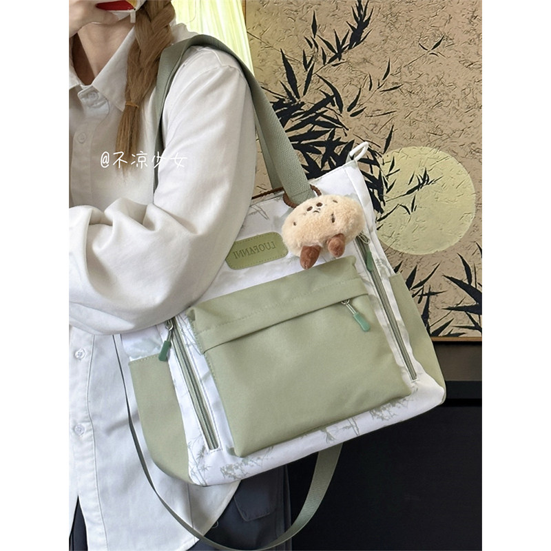 新中式大容量单肩斜挎包中国风复古手提托特包学生通勤上课补习包,淘宝优惠券,粉丝福利购,淘宝优惠卷