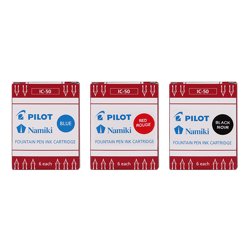 日本Pilot百乐IC-50一次性墨胆墨水囊墨水芯78G/88G/笑脸贵妃钢笔通用非碳素不堵笔顺滑便携直液式V5/V7墨囊-图0