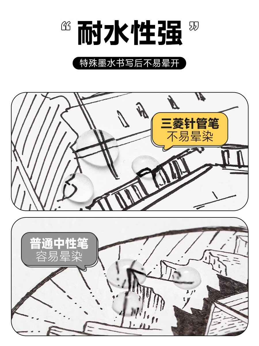UNI drawing hook line comic design needle pen