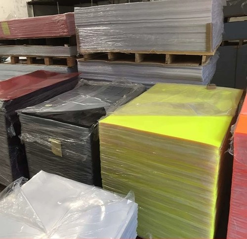PP彩色pvc高半透明磨砂塑料片材哑光黑白薄硬板材pc板高透塑胶板 - 图3