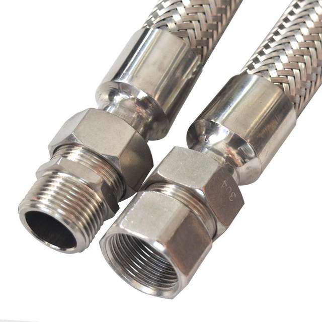 Explosion-proof flexible connecting pipe stainless steel braided mesh 304
