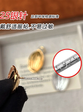 重工石榴果核肌理耳钉时尚小众设计高级感夸张清冷感个性气质耳饰