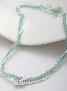 Ameistudio双层缠绕女项链