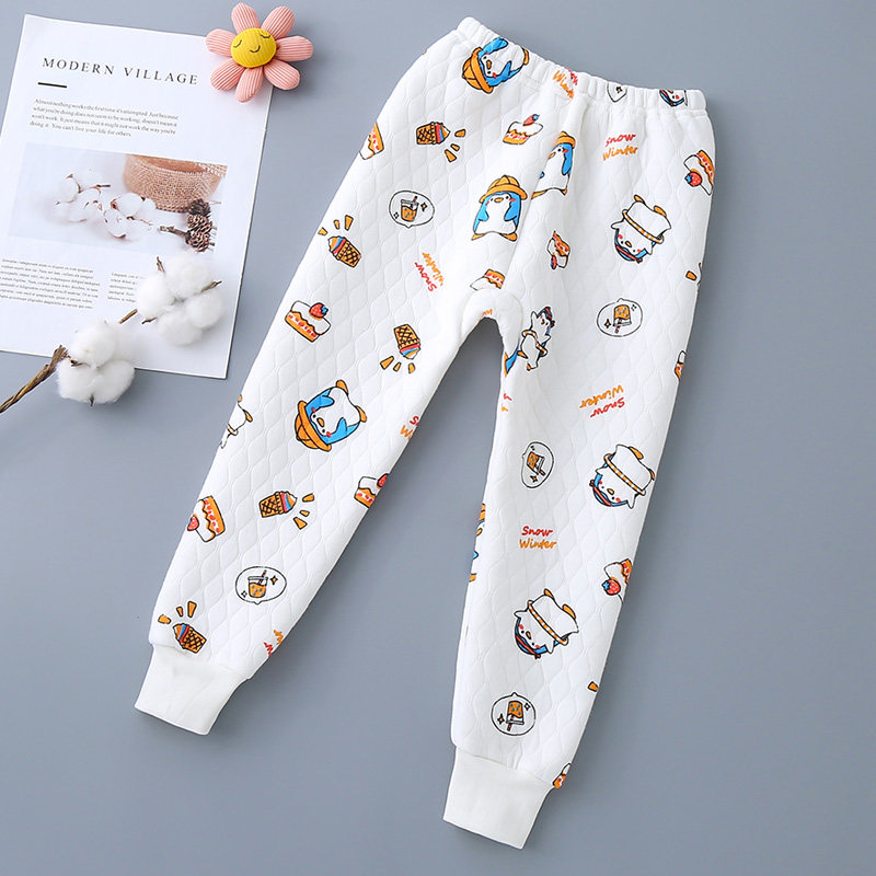 儿童保暖裤秋冬三层夹棉男童秋裤加厚女童棉裤内穿宝宝打底裤全棉,淘宝优惠券,粉丝福利购,淘宝优惠卷