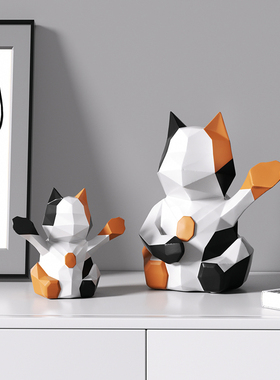 可爱卡通招财猫咪摆件