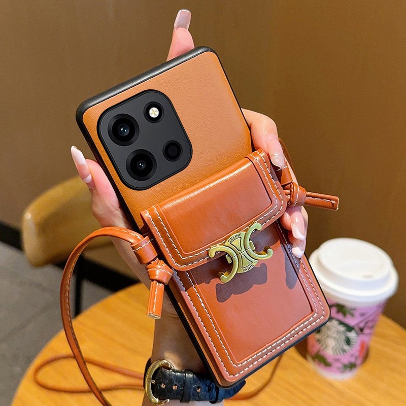 千鸟格适用一加Turbo6手机壳斜挎插卡包一加Turbo6V皮质保护套,淘宝优惠券,粉丝福利购,淘宝优惠卷