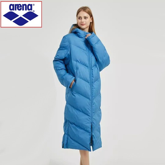 Arena/阿瑞娜棉服冬季运动游泳训练体育生长款轻便保暖柔软棉大衣