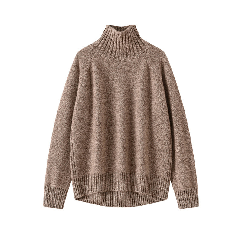 高领羊绒衫女100%山羊绒秋冬休闲百搭打底衫纯色简约针织保暖毛衣,淘宝优惠券,粉丝福利购,淘宝优惠卷
