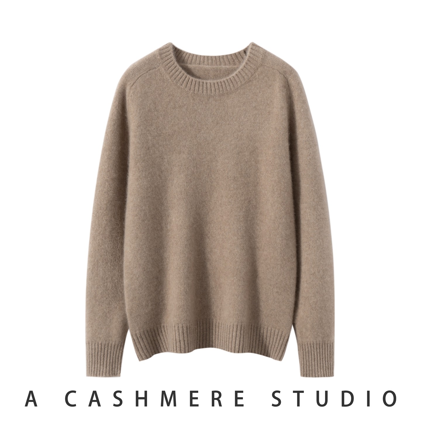 七针双股加厚圆领100%山羊绒衫女毛衣秋冬马鞍肩宽松慵懒针织打底,淘宝优惠券,粉丝福利购,淘宝优惠卷