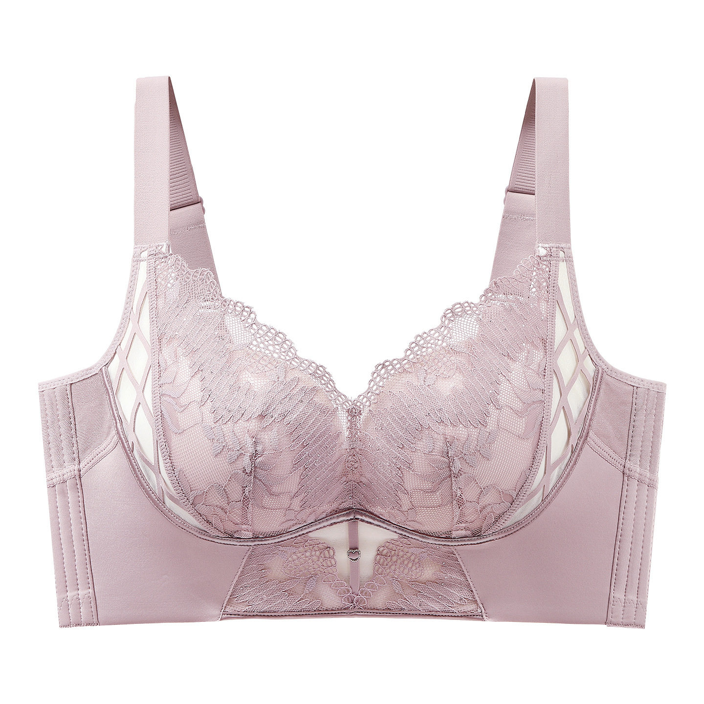 新品薄杯性感聚拢大胸显小美容院内衣上托收副乳调整型无痕文胸罩,淘宝优惠券,粉丝福利购,淘宝优惠卷