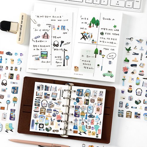 infeelme小生活不干胶贴纸手账装饰食物烘焙韩系ins日记手帐贴画 - 图0