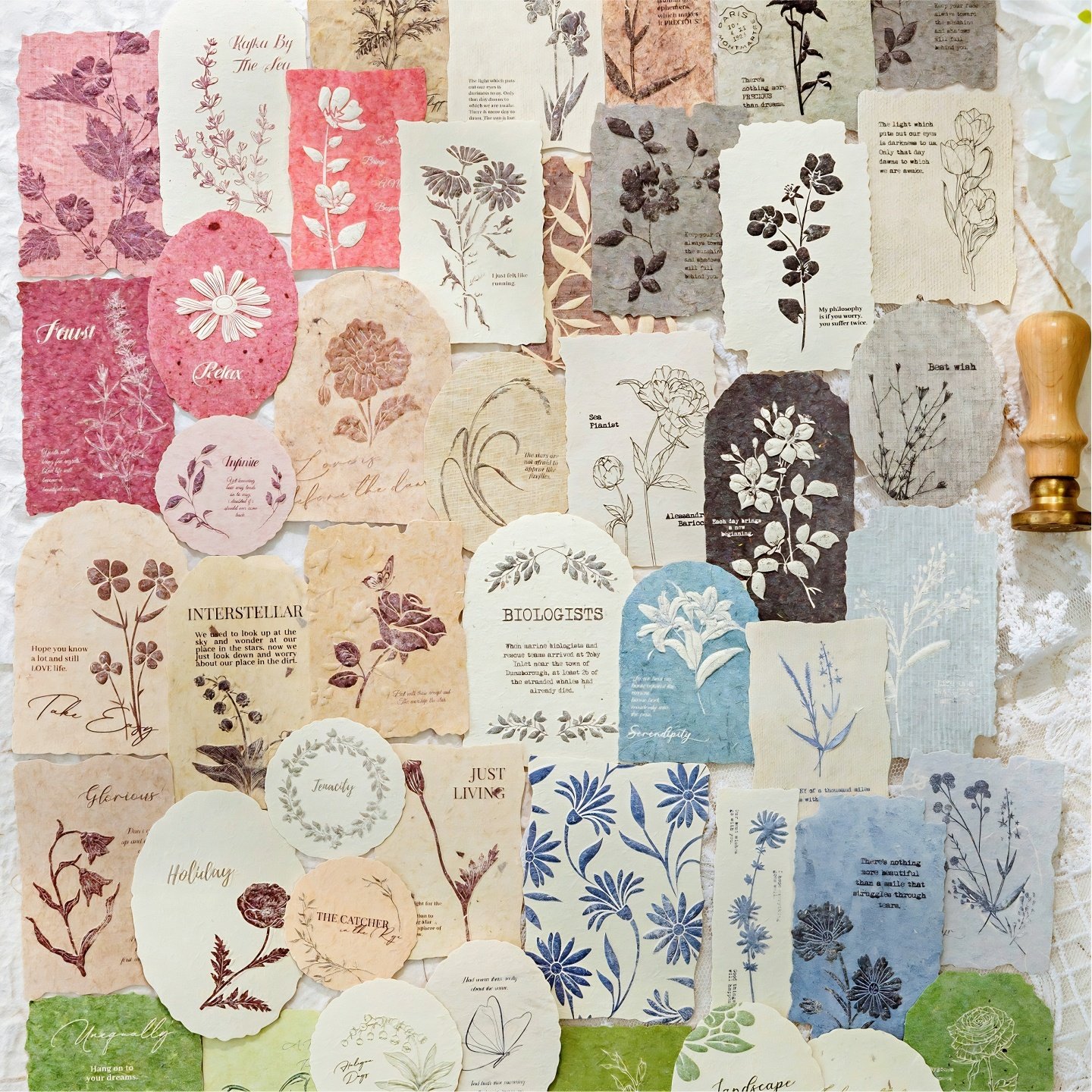 陌墨凸版浮雕香草纸火柴盒手账装饰贴纸林间序曲轻复古手帐素材,淘宝优惠券,粉丝福利购,淘宝优惠卷