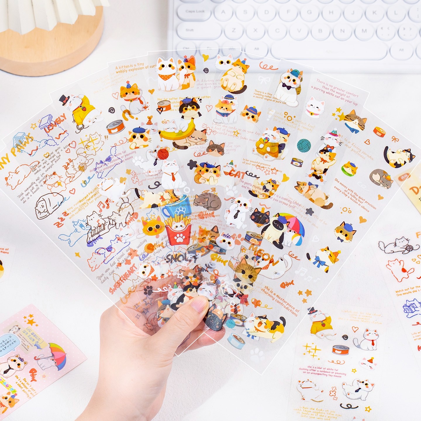 语闲猫猫日常pet手帐贴纸可爱卡通动物猫咪喵星人日记diy手账贴画,淘宝优惠券,粉丝福利购,淘宝优惠卷