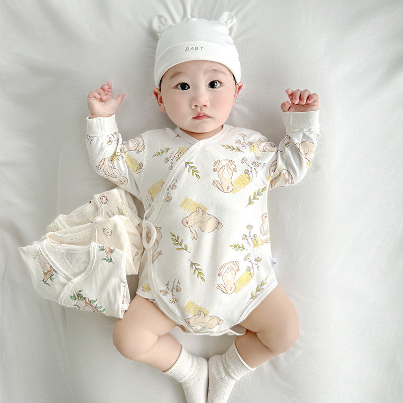 2025款新生儿婴儿衣服纯棉四季款包屁衣宝宝无骨哈衣连体衣打底衫,淘宝优惠券,粉丝福利购,淘宝优惠卷