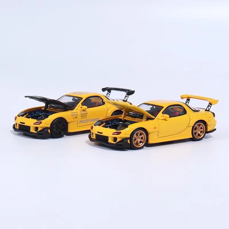 [PDS]BSC 1:64  马自达RX7 FD3S雨宫 开盖版 发动机细节 合金车模 - 图3