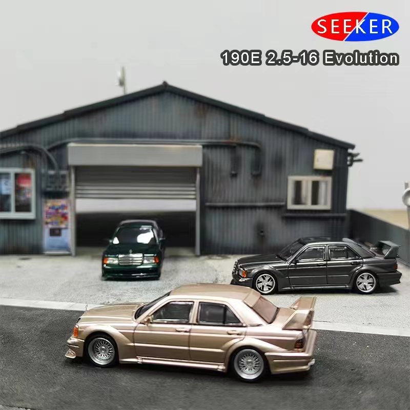 [PDS]SEEKER 1:64 奔驰Benz190E 2.5-16 合金仿真汽车模型 收藏品 - 图0