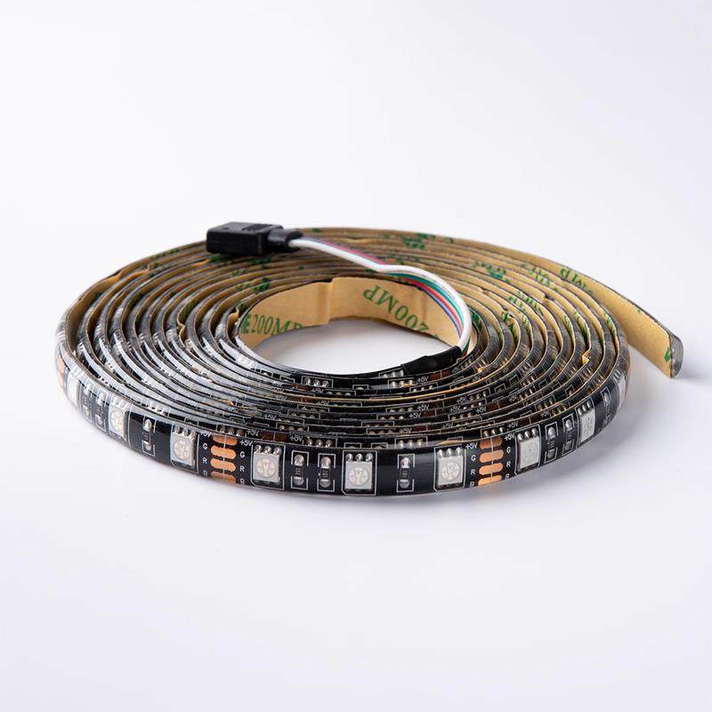 RGB e-sports atmosphere light with computer room 5v self-adhesive LED light strip colorful USB socket chassis desktop monitor