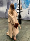 Double-sided cashmere coat mid-length loose fit