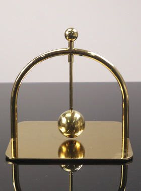 现代轻奢酒店展厅桌面金属定点纸巾架摆件创意软装家居工艺品摆设