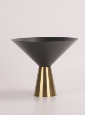 合金漏斗摆件组合简约现代轻奢家居饰品创意客厅样板间售楼部软装