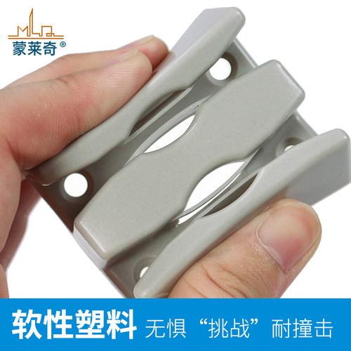 淋浴房配件玻璃门止摆器固定限位器卫生间隔断移门定位器防撞滑块 - 图2