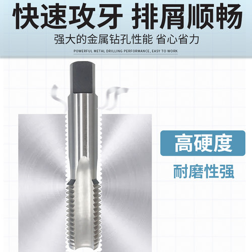 成量美制机用丝锥川牌高速钢HSS螺纹机攻1/4-20UNC-3/8-36UNS机攻 - 图0