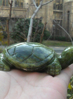 玉石龟仿真可爱乌龟摆件长寿龟