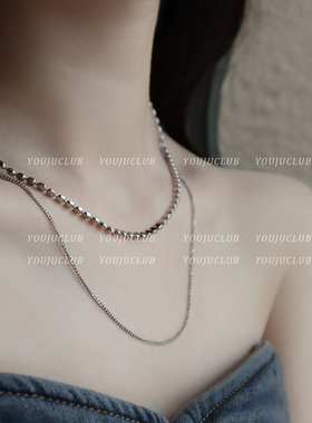 简约百搭素圈小众项链