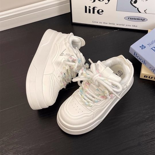 回力女鞋网面厚底小白鞋女夏季新款小众原创运动鞋子女透气休闲鞋