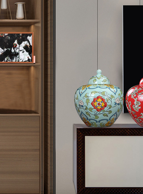 风花瓶花瓶博古架结婚礼物新中式