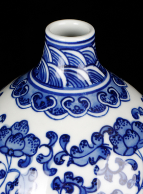 重工八宝陶瓷明清中式风葫芦瓶