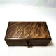 Jewelry box gloomy golden silk nanmu mortise and tenon structure with lock