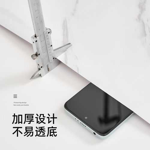 大理石纹墙纸自粘厨房防油贴纸灶台台面防水贴膜瓷砖壁纸橱柜翻新 - 图1