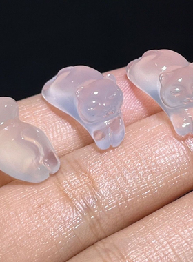 天然高冰玉髓玛瑙项链招财白玉挂件吊坠玉石爆款新款定制