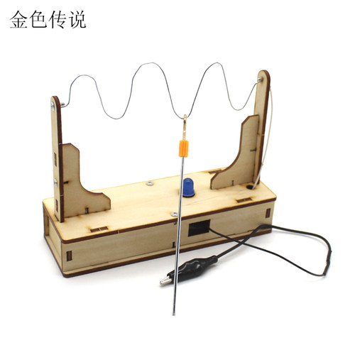 铁丝通关比赛 学生自制创意手工拼装科技小制作玩具DIY模型材料包 - 图3