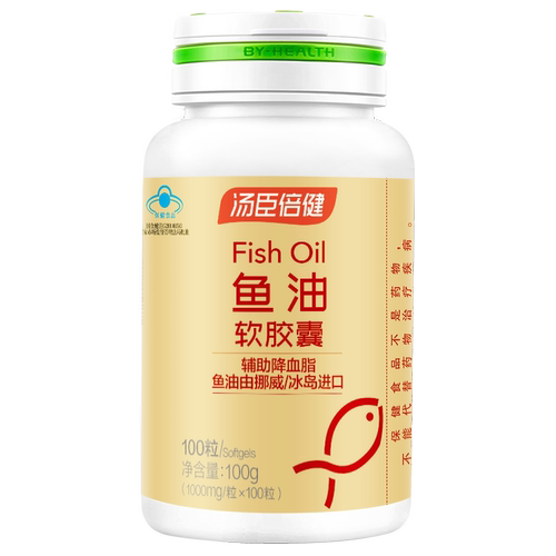 汤臣倍健鱼油软胶囊中老年鱼肝油辅助降血脂鱼干油深海正品旗舰店 - 图0