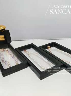 PE材料 加厚珍珠手链9*9薄膜盒包装盒简易 仿潮 仿氧化 不含手链