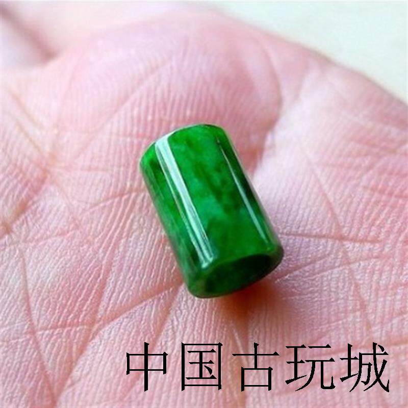 高端精选缅甸翡翠色路路通吊坠阳绿满绿玉石祖母绿转运桶珠项链玉
