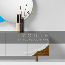 IYOUTH Spain limited edition design fashion Nordic art handicraft pile of gilded enamel ceramic vase