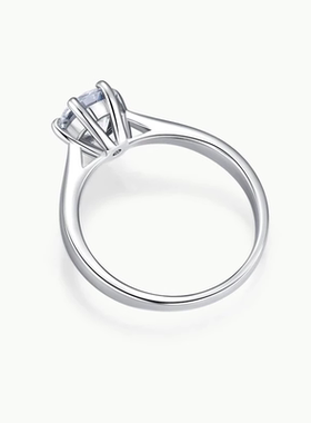 专柜正品钻戒1克拉经典六爪结婚求婚戒指女情人节送女友礼物