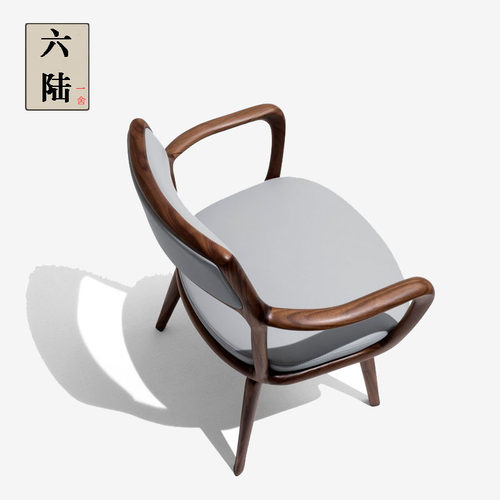 北欧黑胡桃木实木餐椅餐厅椅子设计师意式极简giorgetti别墅家具 - 图3