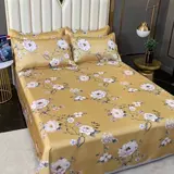 Шелковый коврик, летний комплект, комфортная простыня, 3 предмета, можно стирать, 2.5м
