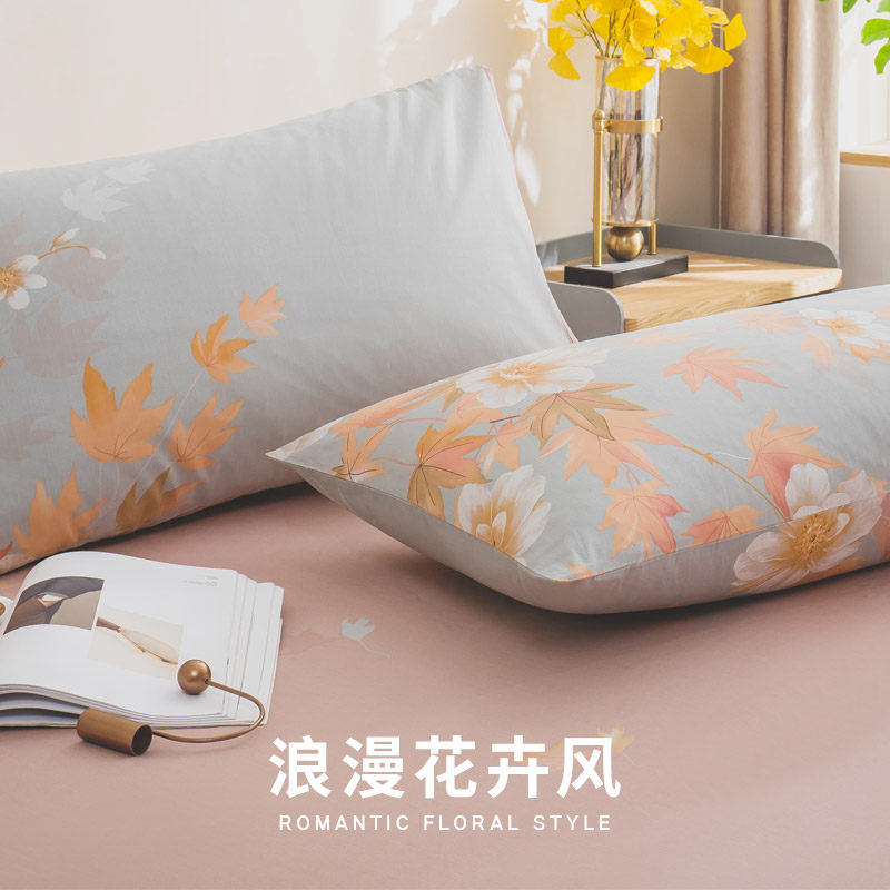 雅兰花卉全棉三四件套套件双人被罩 雅兰家纺床品套件/四件套/多件套