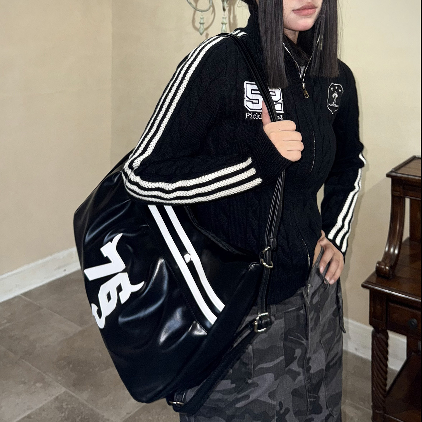 梁拌泡菜美式复古76设计感腋下包女设计感休闲百搭单肩斜挎包,淘宝优惠券,粉丝福利购,淘宝优惠卷